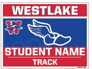 Girls Track and Field Yard Sign: Freshmen & JV