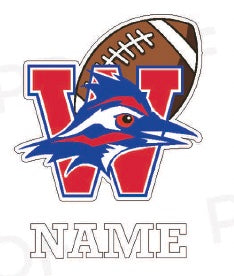 Football Car Decal: Varsity