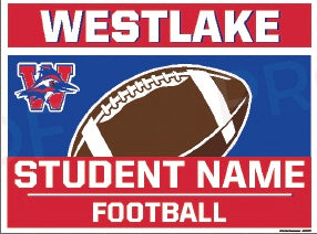 Football Yard Sign: Freshmen & JV