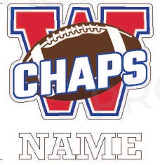 Football Car Decal: JV and Freshman