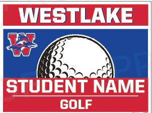 Boys Golf Yard Sign: Freshmen & JV