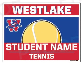 Tennis Yard Sign: JV/Freshmen