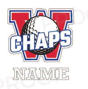 Boys Golf Car Decal: Freshmen & JV