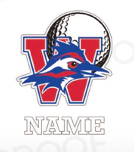 Boys Golf Yard Sign: Varsity