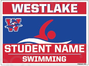 Swim & Dive JV/Freshmen Yard Sign