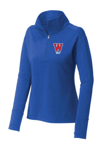 Boys Golf Ladies 1/4 Zip Pullover Fleece