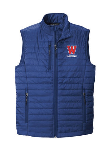 Basketball Mens Puffer Vest- (2 colors options)