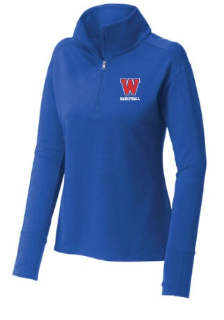 Basketball Ladies 1/4 Zip Pullover