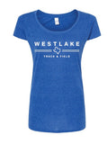 Boys Track and Field Ladies Scoop Neck tee - 3 color options