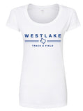 Boys Track and Field Ladies Scoop Neck tee - 3 color options