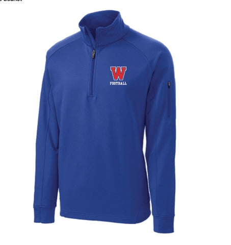 Football Long Sleeve 1/4 Zip Pullover - 2 color options