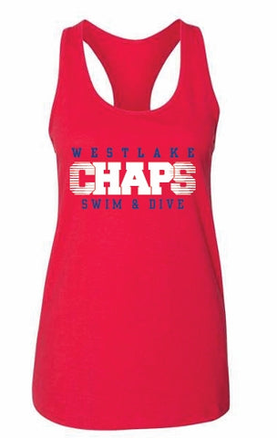 Swim and Dive racerback tank top- 2 color options