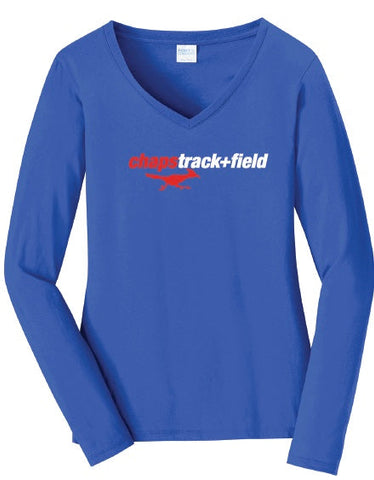 Boys Track and Field Ladies Long-sleeved Cotton Tee